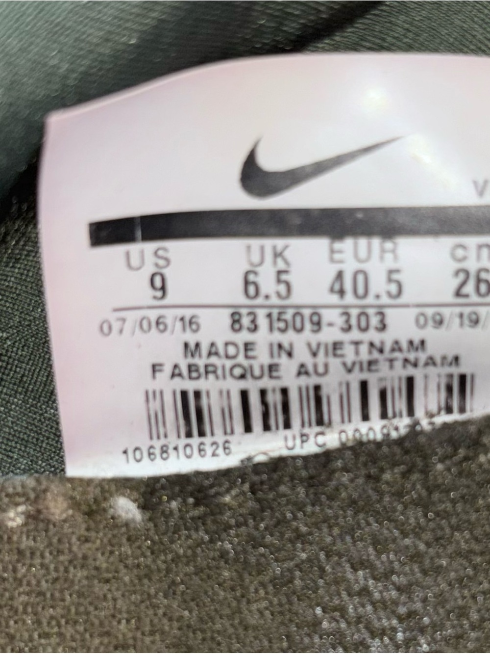 Nike Free RN Olive Khaki Running Shoes Mens Size 9 Athletic Sneakers 831509-303 - Picture 6 of 6